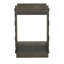 Linea Floor Shelf End Table with Storage