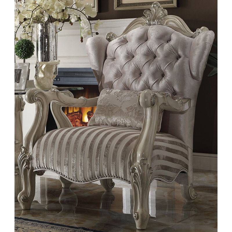 Chaise d'appoint Alzado, Blanc os