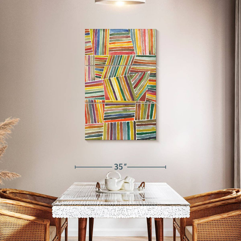 Avery Stripes I, 45" H x 28" W