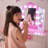 Teamson Kids Polka Dot Kids Vanity Table with Lights