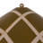 Hand-Painted Stoneware Plaid Table Lamp with Iron Accent