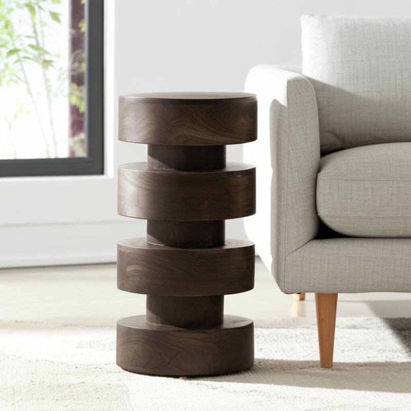 Forge Tier Accent Table, 36" H x 12" W x 12" D