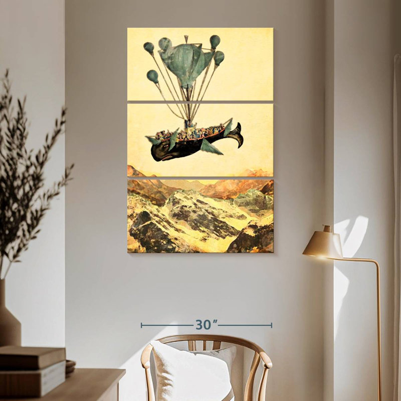 Kelan Flying Whale, 65" H x 42" W