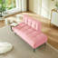 Canapé moderne à deux places en velours avec dossier et table d'appoint rotative à 360 ° - Repose-pieds, banc multiusage, ensemble de bureau et de chaise, conception peu encombrante-952032695