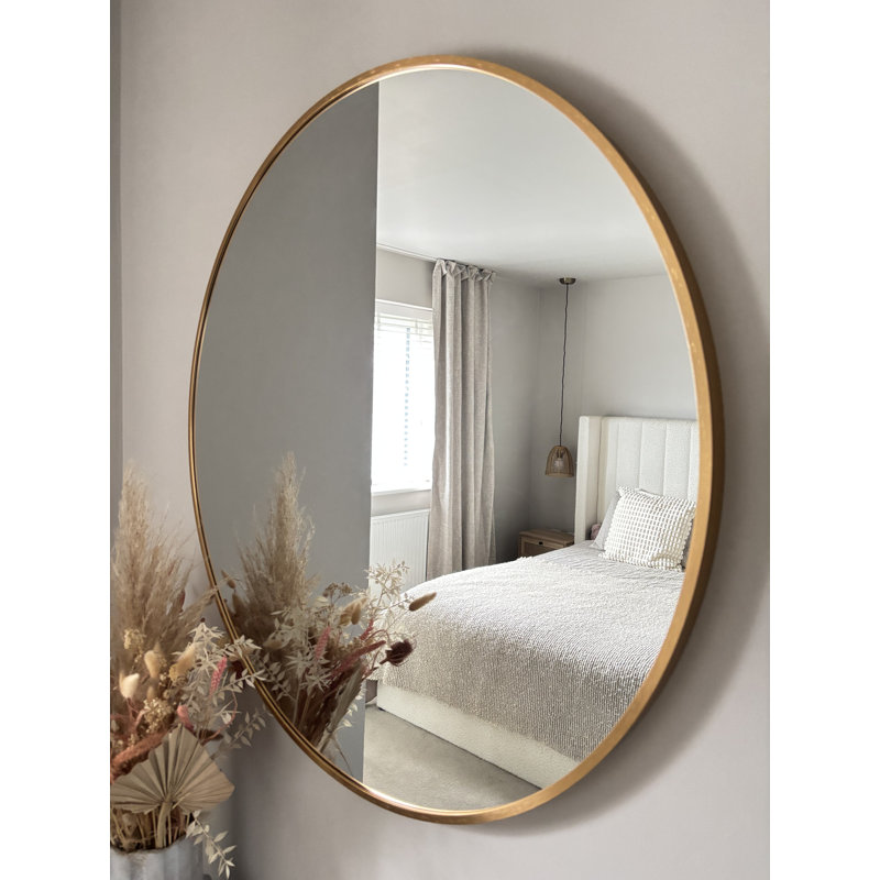 Demple Metal Round Mirror