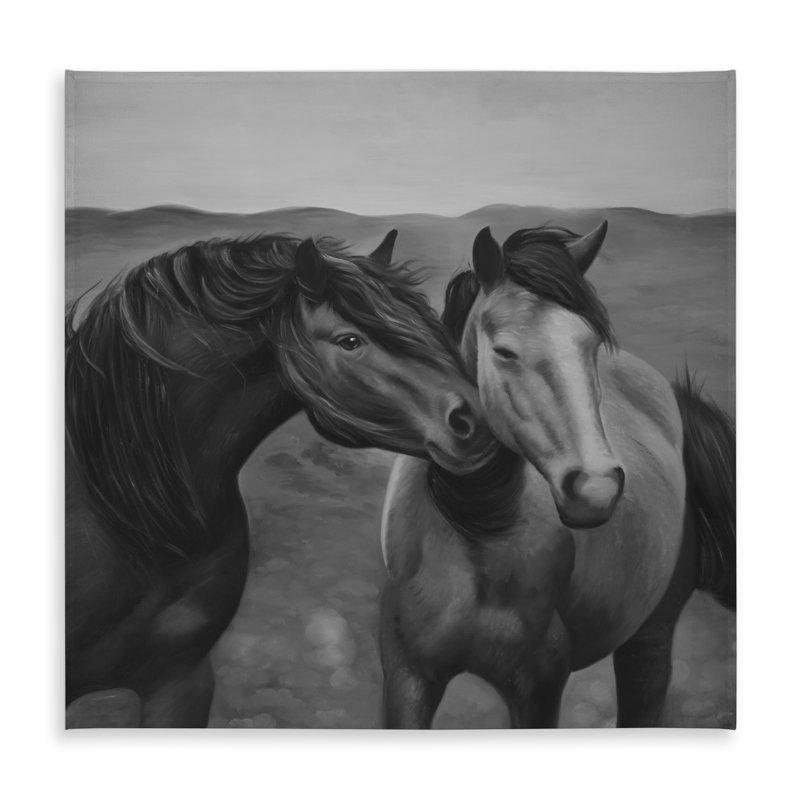 Tenderness Horse Animals Tablecloth | Indoor Outdoor Decor