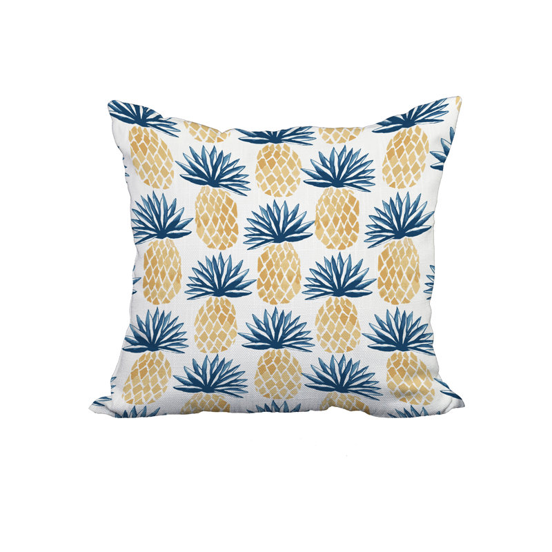 Housse et insert d'oreiller carré, 18 po x 18 po, Bleu