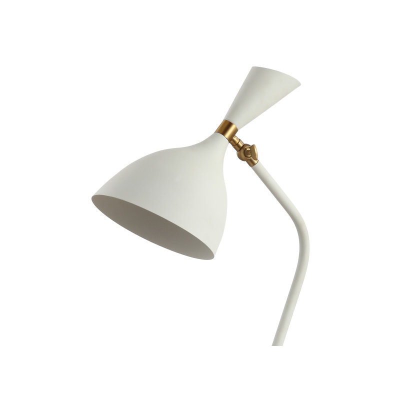 Metal Table Lamp, White