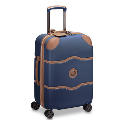Delsey Chatelet Air 2.0 Hardshell Carry-On Luggage with Spinner Wheels in Navy Blue