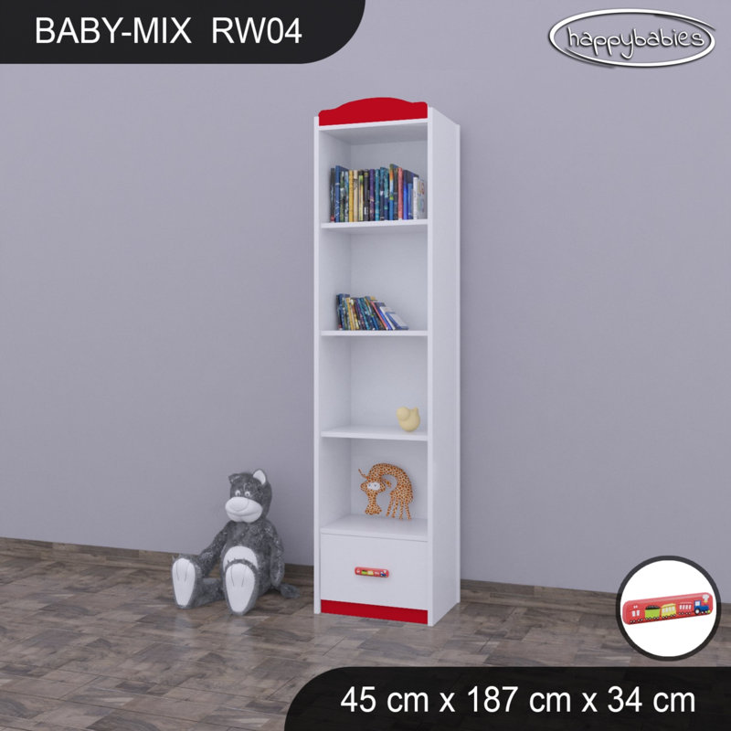 Baby Mix 187cm H Kids Cube, Red, 187cm H x 45cm W x 34cm D