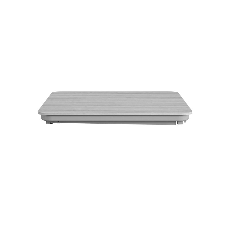 Gray Composite Square Folding Card Table with Steel Frame