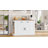 3 Pieces  Farmhouse Kitchen Island Cart with Power Outlets, 2 Stools & Drop-Leaf Top | Mobile Serving Cart with Storage & Removable Wheels-1060110169