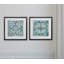 «Caribbean Tile», ensemble de 2 reproductions encadrées
