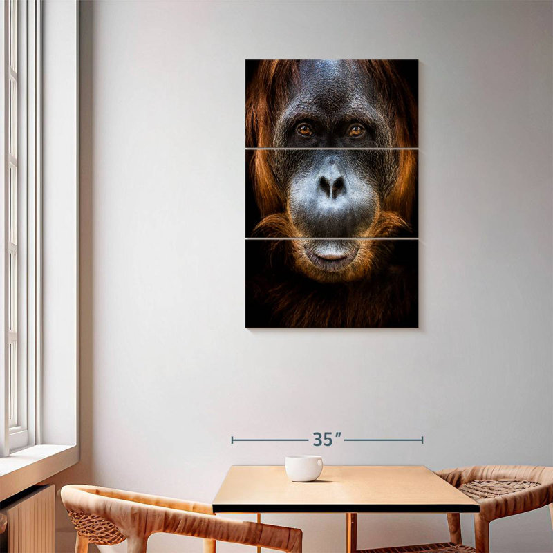 Brampt Orangutan Face, 57" H x 36" W