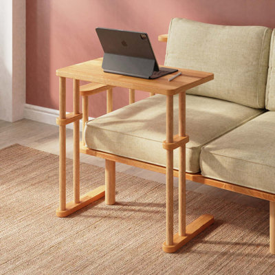 Table d'appoint rectangulaire en bois massif Brooklyn