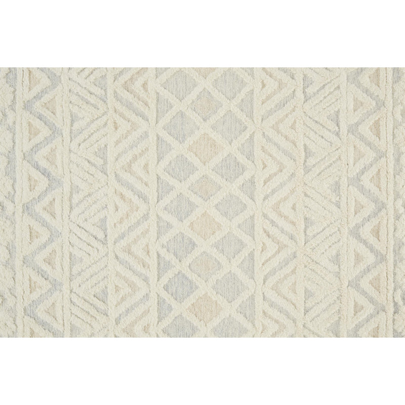 Eulalie Wool Geometric Indoor Rug, Rectangle 2' x 3'