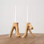 8'' H Wood Tabletop Candlestick-1080300985
