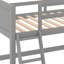 Lit mezzanine simple en bois massif avec échelle-1634807105