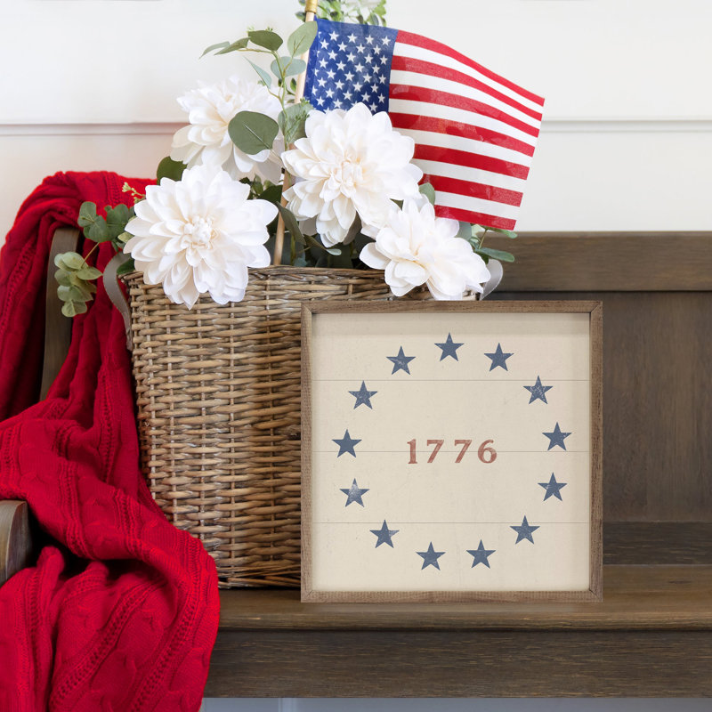 1776 With Stars White