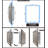 Adajah Recessed/Wall Mounted Frameless Single Door Medicine Cabinet with 2 Fixed Shelves-1134665563