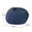High-Density Shredded Foam Bean Bag Chair with Removable Microsuede Cover, Comfortable Lounge for Kids & Adults, Midnight Blue-798553911