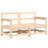 Ebern Designs 6 Piece Patio Lounge Set Solid Wood Pine-18875438-18875441