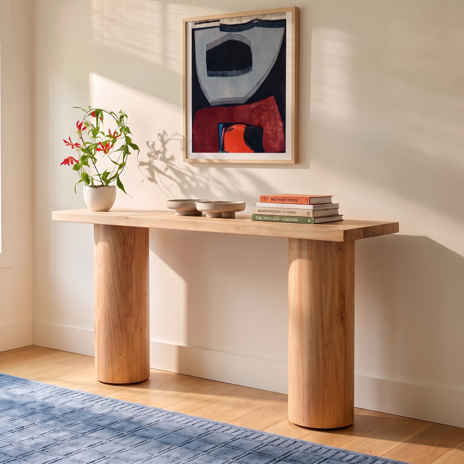 Dorinne 54'' Solid Wood Console Table, Natural