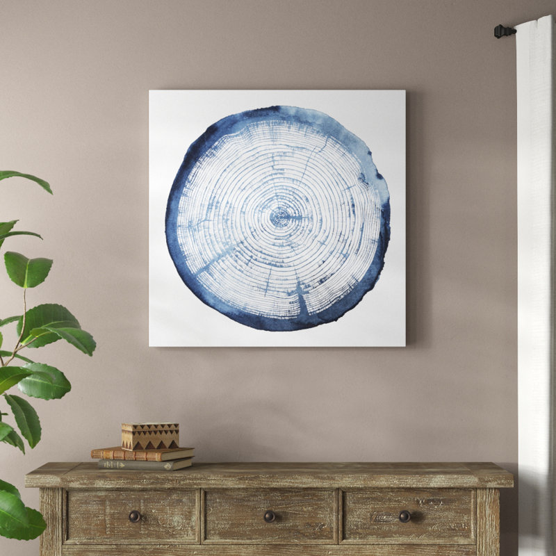«Tree Ring Overlay I» par Grace Popp, reproduction d'art sur toile tendue, H 36 po x l 36 po