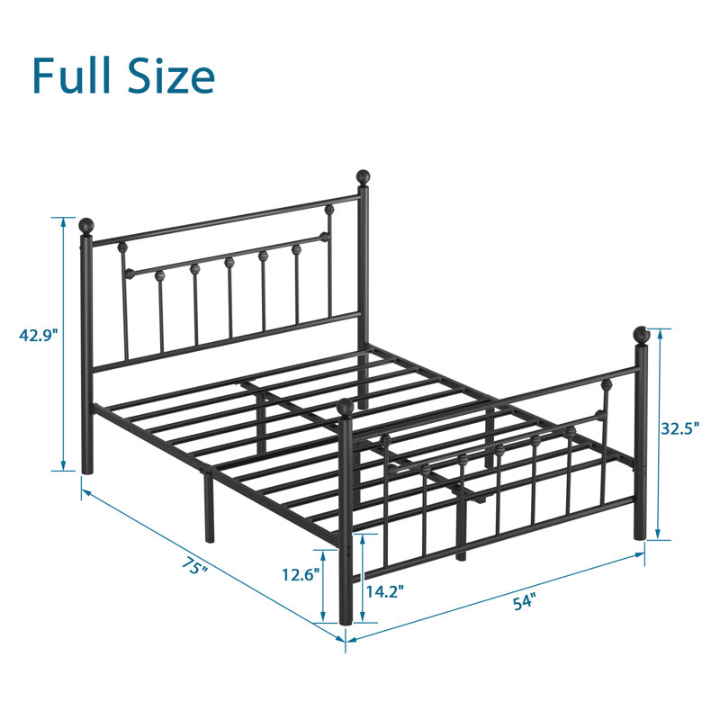 Ensemble de chambre avec lit plateforme 3 pièces Kempst, Plein, Noir