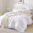 Andency Comforter Full Size Set White, 3 Pieces Ruffle Farmhouse Gift Full Comforter Set, Soft Lightweight Fluffy All Season Room Decor Bed Set for Girls Women Teens Daughter-124610458-124610433
