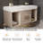 39.4" Modern Floating Bathroom Vanity with Ceramic Sink, Wall Mounted Storage Cabinet with 2 Drawers & 2 Open Spaces, Sintered Stone Top-422094633-436068138-370879299