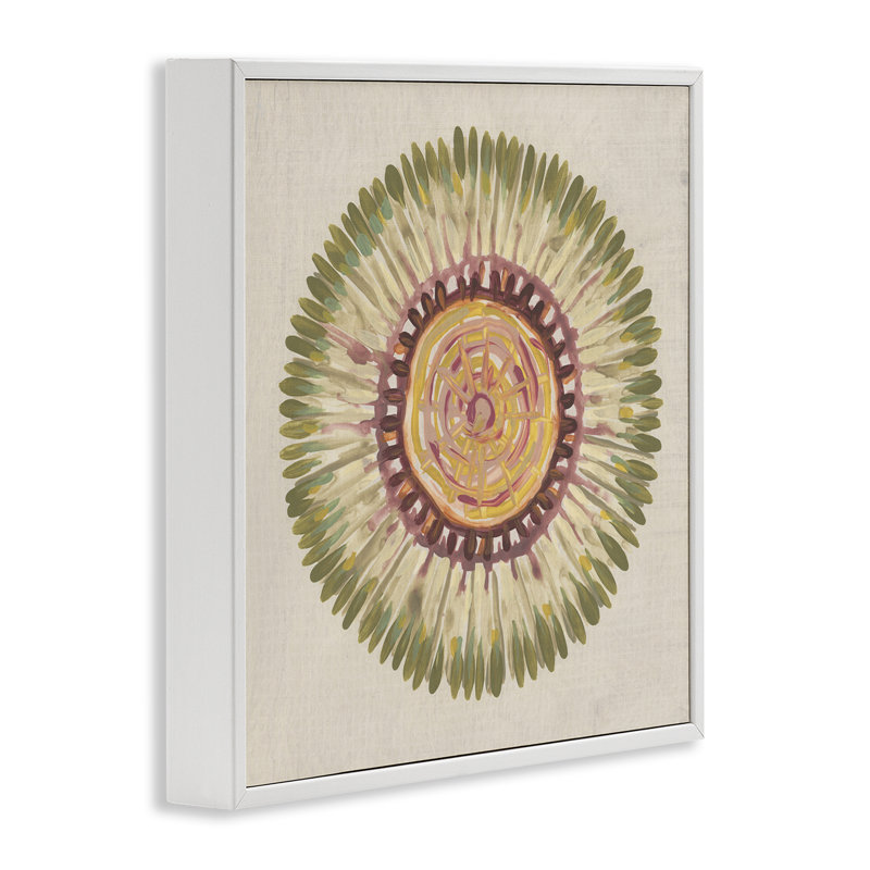 Radial Aura Mandala, art de la giclée encadrée, design par June Erica Vess, H 24 po x l 24 po