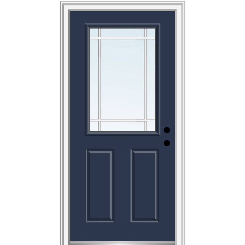 Porte d'entrée Prairie Prairie, S'ouvre à gauche vers l'intérieur, H 81,75 po x l 33,5 po x P 4,56 po, Naval