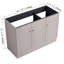 Meuble-lavabo autoportant et 3 portes d'armoire et lavabo, meuble-lavabo de salle de bain-113448698-113448700