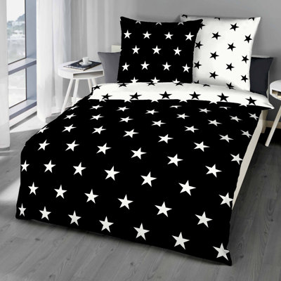 Satin Solid Colour Duvet Cover Set with Pillow Shams Included