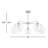Royelle 35" W 5-Light Dimmable Sputnik Chandelier with Glass Shades-240444017