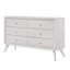 Commode 6 tiroirs Cerys, finition blanche