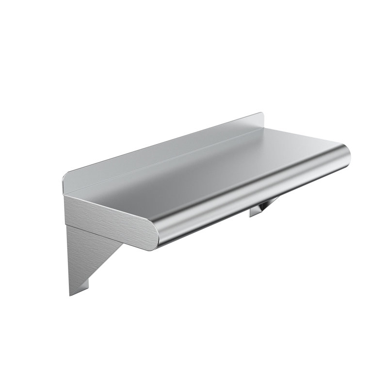 Stainless Steel Wall Shelf, 7" H x 16" W x 8" D