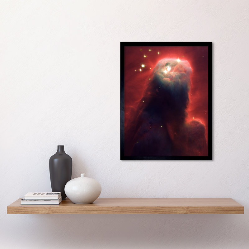 Hubble Space Telescope Cone Nebula NGC 2264 Red Blue Pillar - Single Picture Frame Print