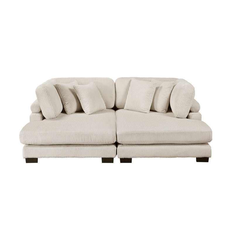 Canapé modulaire 2 pièces Hocking, Beige