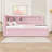 Full Upholstered Daybed with USB Ports, LED Lights and Trundle-1883604529