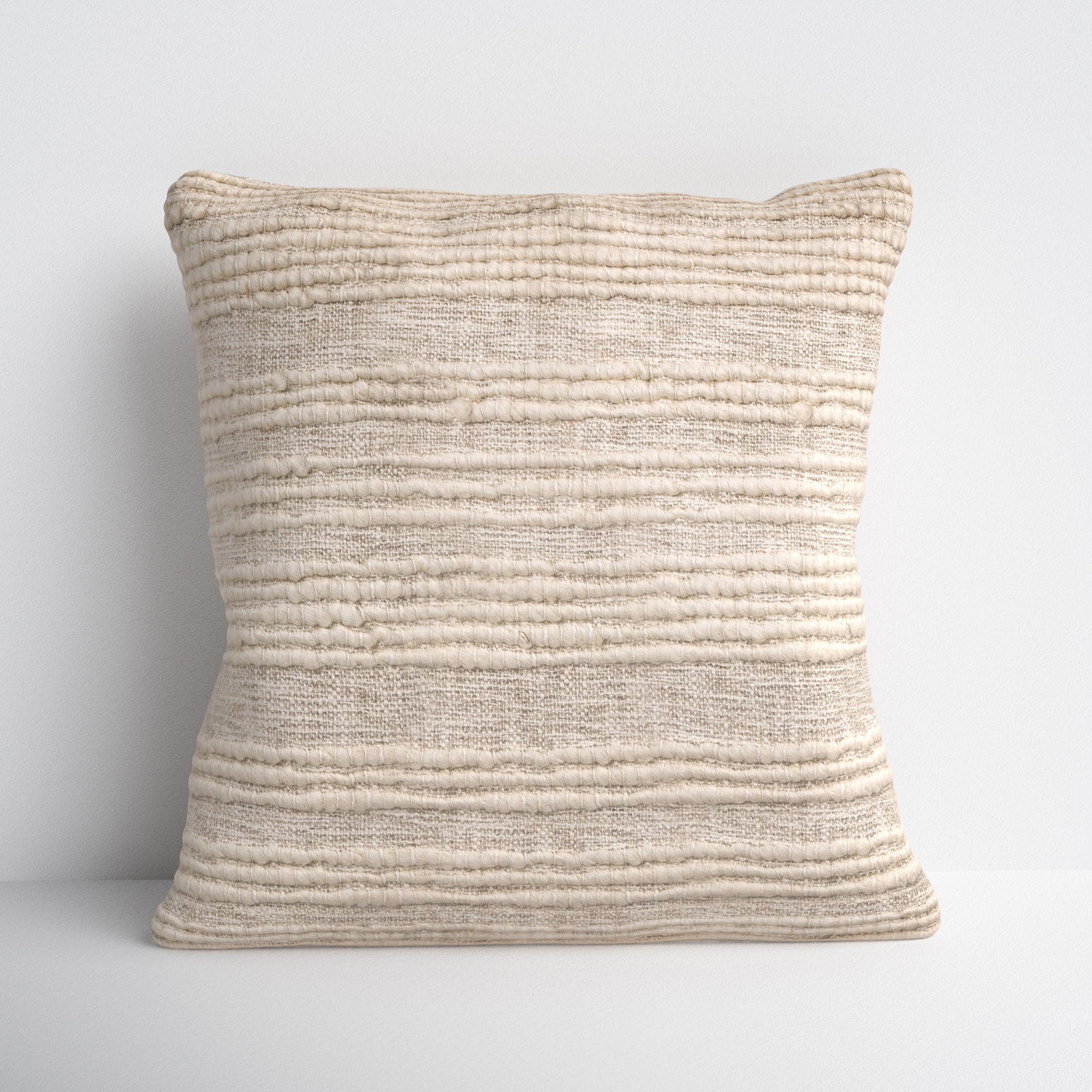 Sagitta Embroidered Cotton Throw Pillow, Polyester/Polyfill