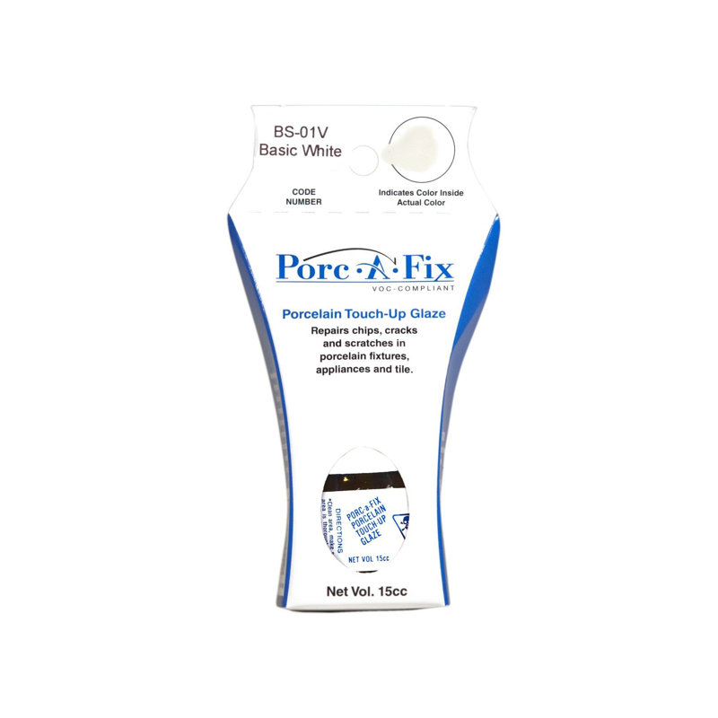 Porc-A-Fix Kohler VOC Compliant Touch-Up Repair Glaze Paint, , Basic White
