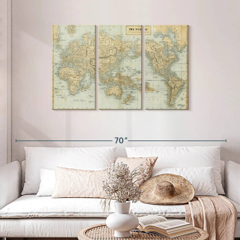 Aliaz, la carte du monde neutre, H 28 po x l 45 po