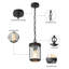 Luminaire suspendu d'extérieur 1 lumière Maliae