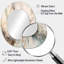 Miroir mural ovale blanc et gris-894002250
