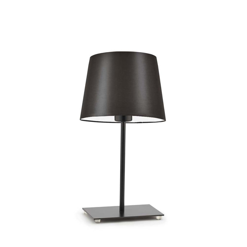 Asaun Metal Table Lamp, Brown, Black