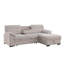 Canapé-lit modulaire en chenille de 94 po en chenille beige Kipling II
