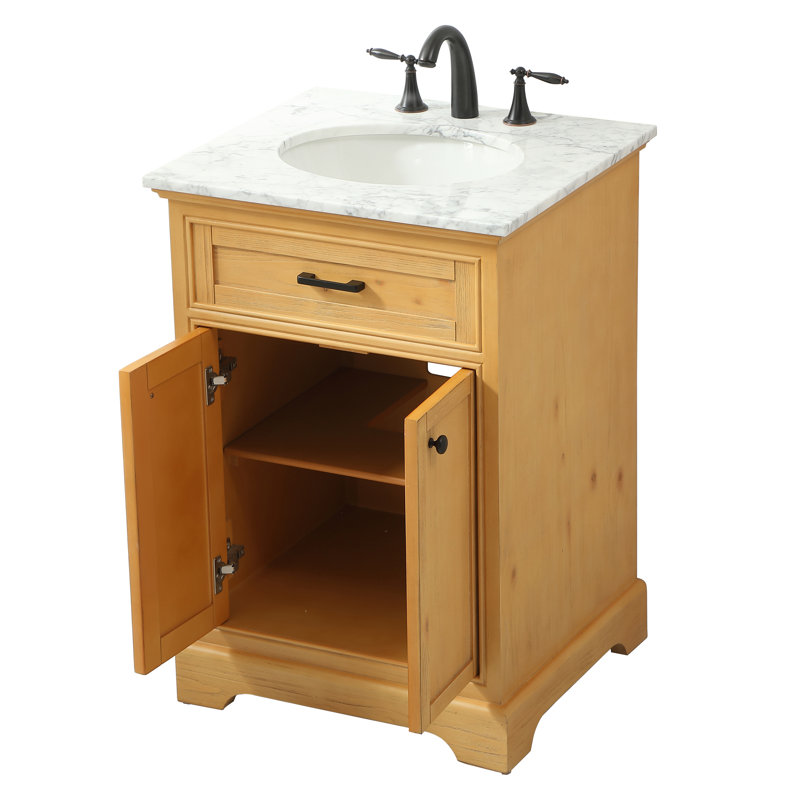 Ensemble de meuble-lavabo simple 24 po Hermes, Naturel
