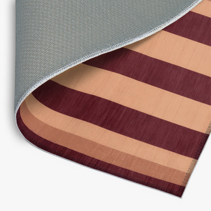 Tapis d'intérieur et d'extérieur à carreaux rouge, Rectangulaire 2 pi x 3 pi